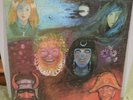 King Crimson In The Wake Of Poseidon 1970 Textured UK A1/B1 Vinyl Pink i Labels