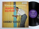 ALBERTO BELTRAN Quiero Saber LP Latin 1960s salsa bolero