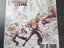 LETHAL AGGRESSION LIFE IS HARD DISQUE VINYLE LP ROCK HARDCORE 1988 RED