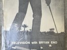 Television With Brian Eno. Very Rare Bootleg Vinyl LP