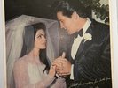 PHOTO: Elvis Presley & Priscilla Wedding CLAMBAKE LP INSERT BONUS 1967 - RARE