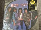 BON JOVI 1986 Slippery When Wet Picture Disc With Hype Sticker Vinyl LP
