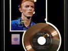 DAVID BOWIE  GOLDEN YEARS 45 RPM GOLD  RECORD W-PRINTED SIGNED AUTOGRAPH RARE