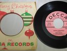 BING CROSBY WHITE CHRISTMAS 1950 DECCA PROMO 45RPM 23778 & CHRISTMAS SLEEVE RARE