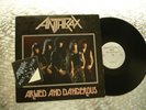 Anthrax   Armed And Dangerous   Maxi Single EP/LP  w/Bonus Pass Megaforce MRS-05