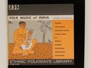 Folk Music Of India LP 1954 Folkways Records – FE 4409 w/ 4-pg Booklet  VG+/EX