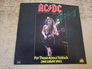 ANGUS YOUNG HAND SIGNED 1980s VG++ AC/DC  For Those About To Rock SLEEVE ONLY 45
