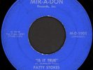 PATTY STOKES Is It True / Good Girl 45 Mir-A-Don Rare 1969 DC Crossover Soul