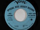 Northern Soul 45 - Nick Ashford - I Don't Need No Doctor - Verve