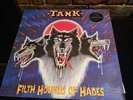 TANK - ‘Filth Hounds Of Hades’ - 12” Album plus 7” Bonus Single - First Pressing