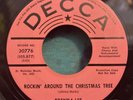 Brenda Lee 45 Rockin Around The Christmas Tree / Papa Noel PROMO Decca 1958
