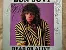 Bon Jovi Dead Or Alive Signed Vinyl - Rare
