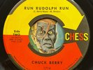 HEAR Chuck Berry 45 Run Rudolph / Merry Christmas Baby CHESS R&B Xmas rocker