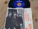 THE BEATLES [PAPERBACK WRITER   RAIN] EX 1966 SPANISH BLUE ODEON 45 DSOL 66.073