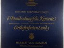 3 LP LINEN BOX DGG TULIP 1965 Bach BRANDENBURG CONCERTOS Karajan 138 976/78 NM-