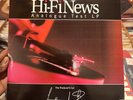HI-FI NEWS ANALOGUE TEST LP THE PRODUCER'S CUT LEN GREGORY VINYL / With Inserts