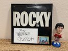 Rocky, lot, Soundtrack 1976 LP Vinyl,Signed Bill Conti On Paper+Rocky Bobblehead
