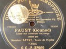 Augustarello Affre 78 rpm G&T GC-2-32969: Faust-Laisse moi contempler ton visage