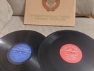 Set of 2 Soviet Vinyl records State anthem of the USSR and the Union republics