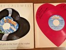 RARE Bobby Caldwell - What You Won't Do For Love AUTOGRAPHED Heart Red Vinyl 7