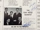 The Oak Ridge Quartet GO OUT TO THE PROGRAM 1960 LP+bonus CD TESTED auto by 3