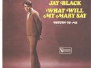 JAY BLACK--PICTURE SLEEVE + 45--(WHAT WILL MY MARY SAY)--PS--PIC-SLV