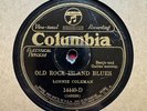 78Rpm, Guitar Pre War Blues, Lonnie Coleman 'Old Rock Island Blues' US Columbia