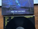 Metallica Ride The Lightning LP US Vinyl 1984 Elektra EX+ LP, VG+ Cover + Inner