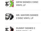 GR1M, MR MAYERS, AND DUMMY SIGNED 2 DISC VINYL LP SIGNED INSERT BY ASAP ROCKY