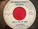 VILAS CRAIG GOTTA FIND MY BABY LOVE YOU; IF I MAY ORIG. VG+ 45 ROCKABILLY FREE S