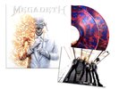 MEGADETH 'Ghostly' Red & Blue Vinyl LP & Signed Art Card /500 Only PRESALE