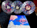 PINK FLOYD OAKLAND COLISEUM 1977 3LP SET CLEAR SPLATTER VINYL.