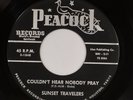 SUNSET TRAVELERS: Couldnt Hear Nobody US Peacock ’62 O.V. Wright Gospel 45 HEAR