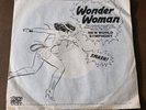 NEW WORLD SYMPHONY Wonder Woman PROMO 45 + PIC SLEEVE 1977 DISCO FUNK LISTEN EX