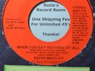Keith Whitley When You Say Nothing at All #A Jukebox Strip & 45 7