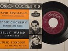 1958 ROCKABILLY 45 EP EDDIE COCHRAN JULIE LONDON BILLY WARD  on ITALY LONDON