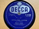78Rpm, Rock n Roll, Billy Fury 'Maybe Tomorrow / Gonna Type a Letter' Decca Rare