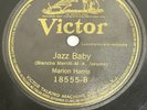78 Vtg Victor batwing marion harris jazz baby / arthur fields bring back 1900s