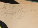 Lionel Barrymore Autograph to Shrine Home on MGM 'Christmas Carol' Record Album