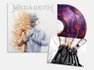 Megadeth - Megadeth 'Ghostly' Red & Blue Vinyl LP & Signed Art Card
