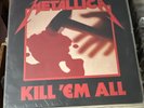 Metallica Kill 'Em All 1983 Vinyl Megaforce Original