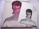 DAVID BOWIE   ALADDIN SANE ** 1973 UK Orange RCA LP w/ FAN CLUB CARD. 3T, 3T.
