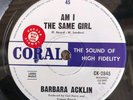 BARBARA ACKLIN Am I The Same Girl / Be By My Side - 1969 Aussie CORAL Soul Funk