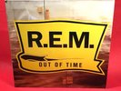 REM Out Of Time 1991 UK vinyl LP + INNER R.E.M. original Shiny Happy People