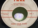 TWAK   MAKE YOUR STAND   RARE KU KLUX KLAN 45 RECORD   RALEIGH, NC rare