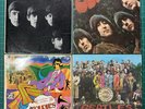 Four Vintage The Beatles Mono 1960s  LPs: Rubber Soul, WTB, Oldies, Sgt Peppers
