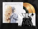 Megadeth Megadeth Kerrang Gold Vinyl LP & Signed Autographed Art Card