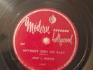 JOHN LEE HOOKER ANYBODY SEEN MY BABY 78 MODERN 847, 1951 VG Turn Over A New Leaf