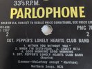 *NO A DAY IN THE LIFE* THE BEATLES - Sgt. PEPPER'S 1967 UK VINYL LP -1/-1 G+/VG