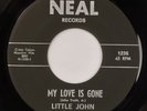 LITTLE JOHN: My Love Is Gone US Neal Johnny Truitt TX Deep Soul 45 NM HEAR